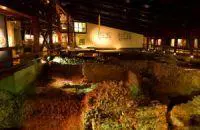 outside court yead and gardens at Lullingstone Roman Villa