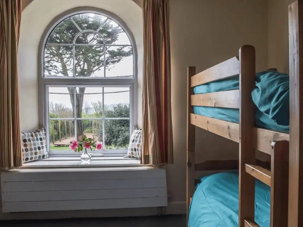 internal shot of bunkbed accommodation