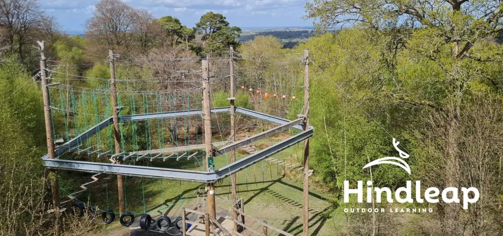 Hindleap Warren Outdoor Residential Centre Sussex 1 pentagon high ropes assault course outdoor residential centre
