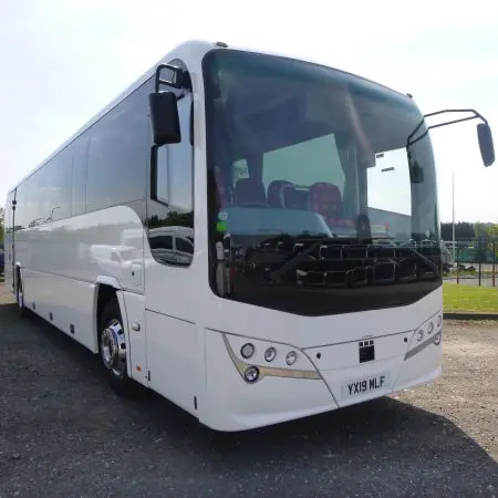 bus in car park area