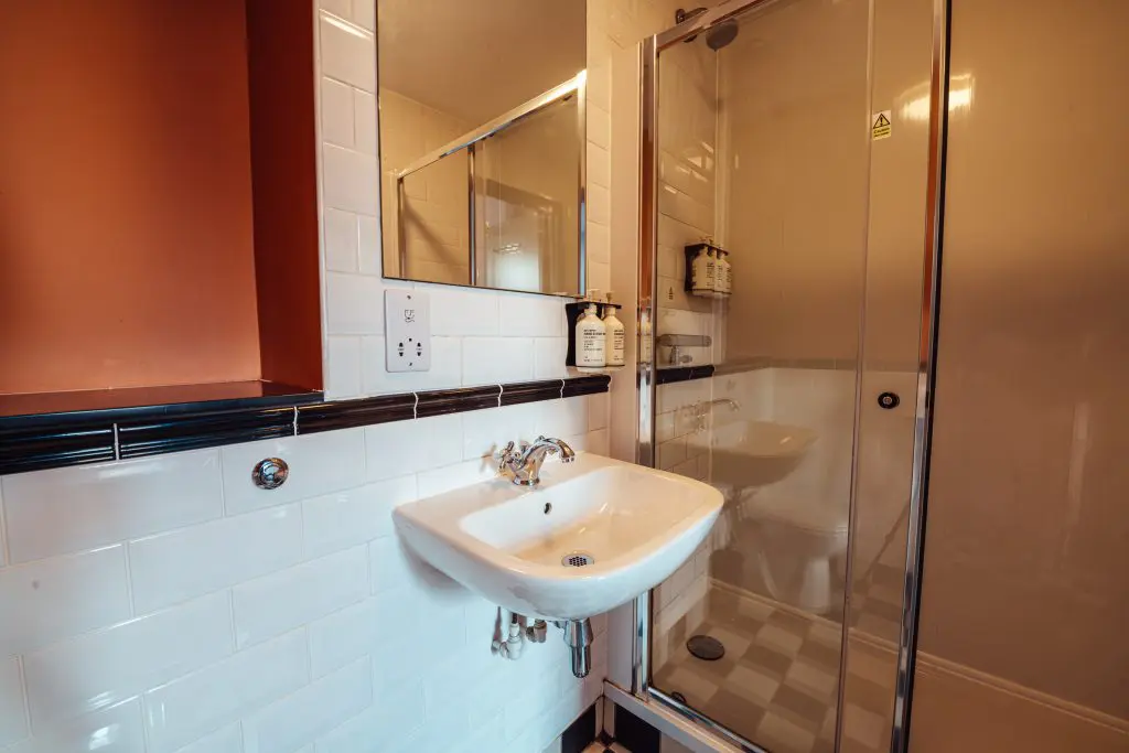 sink area at hostel accommodation