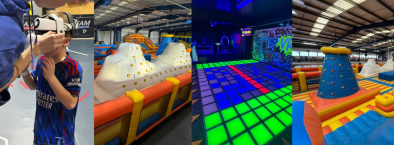 indoor inflatable assault course