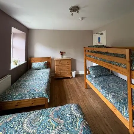 indoor bunk room with bunkbeds