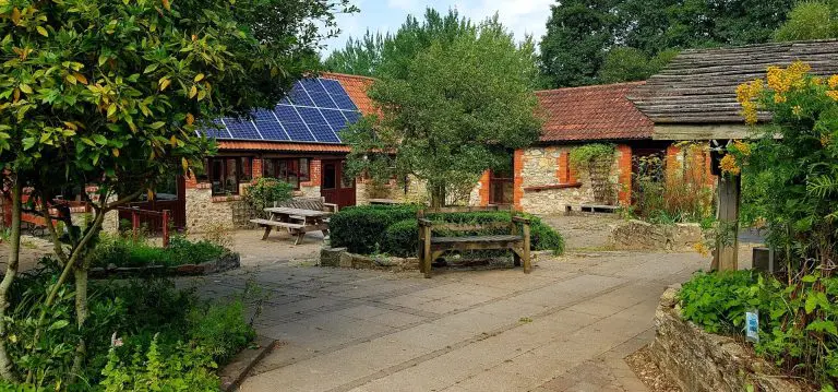 front view of Magdalen farm bunkhouse block