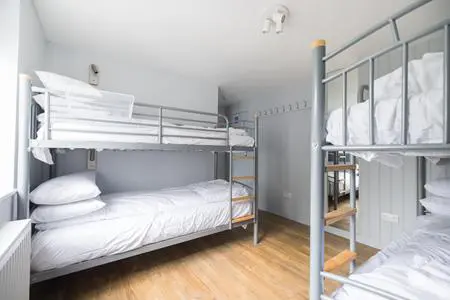 indoor room with bunkbeds