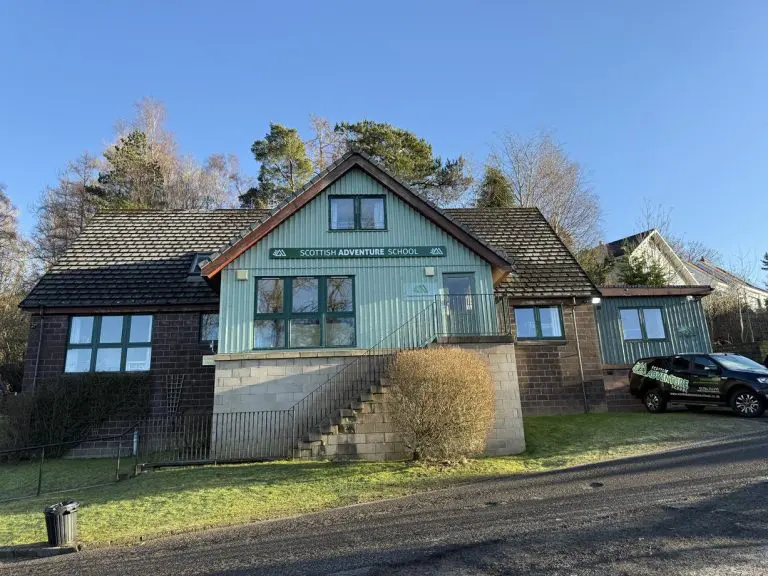 external front view of Scottish adventure residential centre