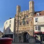 medieval church entrance in Canterbury