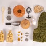 Viking artifacts from small wooden religious artifacts to silver coins, sea shells, pots, bones and clothing