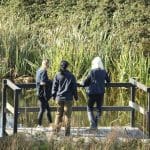 school pupils at Margam discovery centre