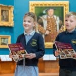school trip pupils on an educational tour