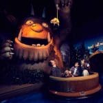 school group in an indoor themed ride experience