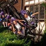 school trip group on the viper ride