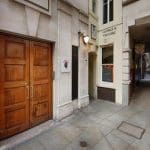 front entrance of building to escape London