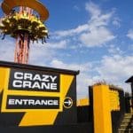 pupils on a crazy crane ride