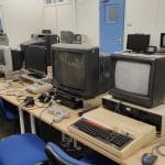indoor classroom with old computer sysytems