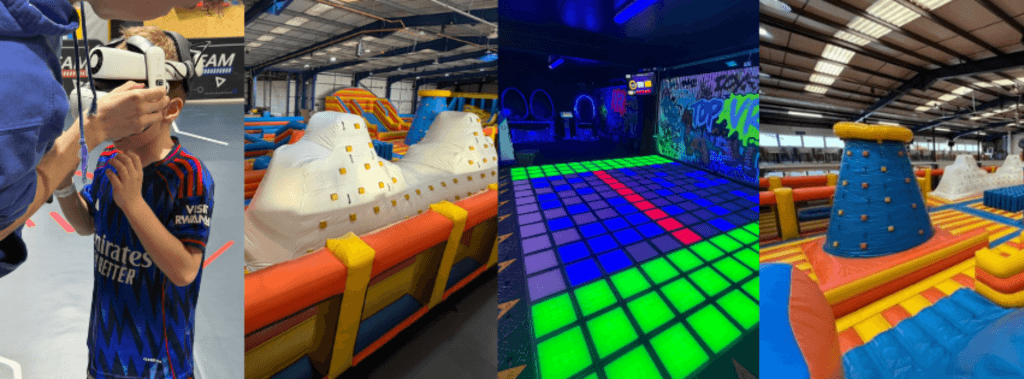 indoor inflatable assault course