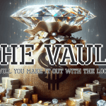 diamond and money on a poster called the vault