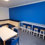 social area for student school trip groups
