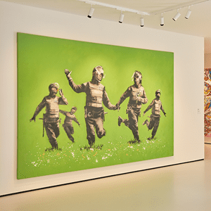 image of picture on a wall in a gallery