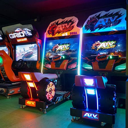arcade machines at flip out