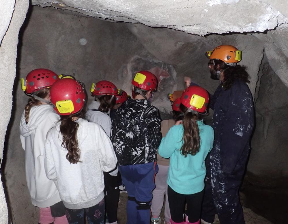 image of pupils doing caving at Herts Young Mariners Centre