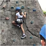 Horstead Activity Centre image of pupil climbing