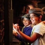 primary pupils dressed as Edwardian street kids