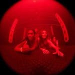 students in a 3D immersive room