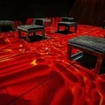 4D floor screen immersive room