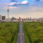 overview of the city of Berlin in Germany