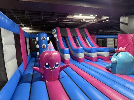 inflatable bouncy play area
