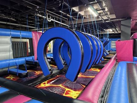 indoor inflatable play assault course