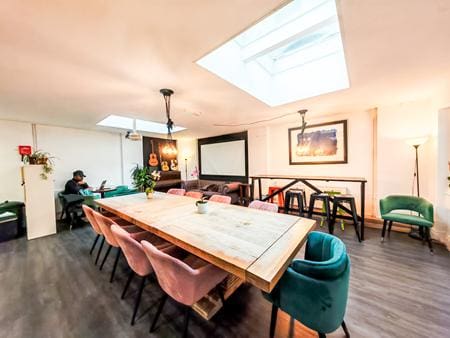school group indoor hostel social area