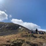 school group outdoors in Perthshire Scotland