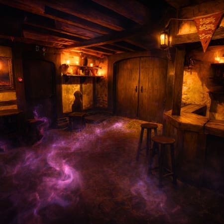 middle ages indoor tavern room