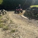off road dirt track in the countryside