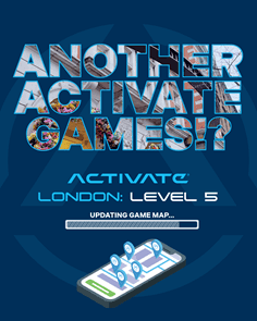 poster telling people about activate games
