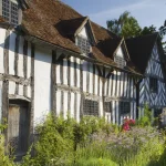 front view of Tudor building
